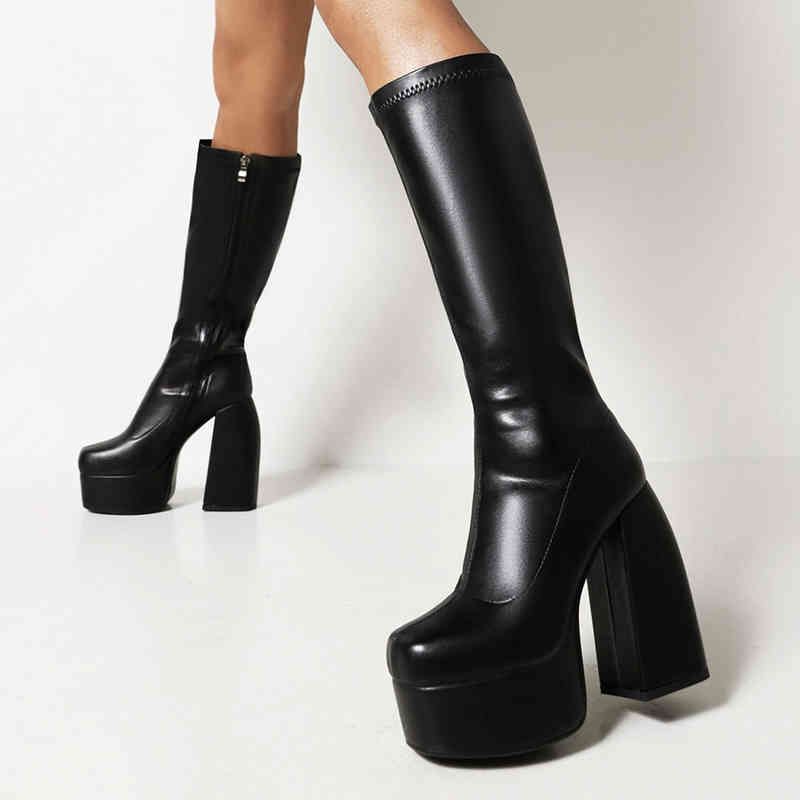 big chunky platform boots