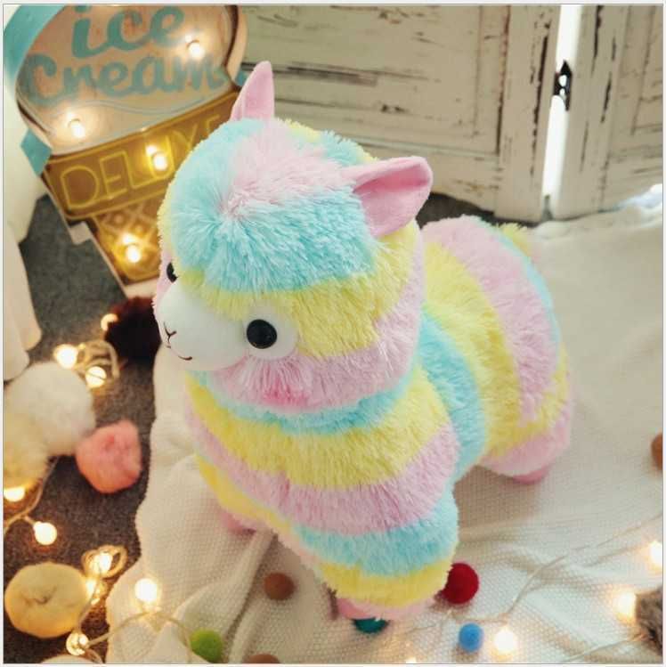 5"/7" Rainbow Alpacasso Kawaii Alpaca Llama Arpakasso Soft Plush Toy Doll Gift 