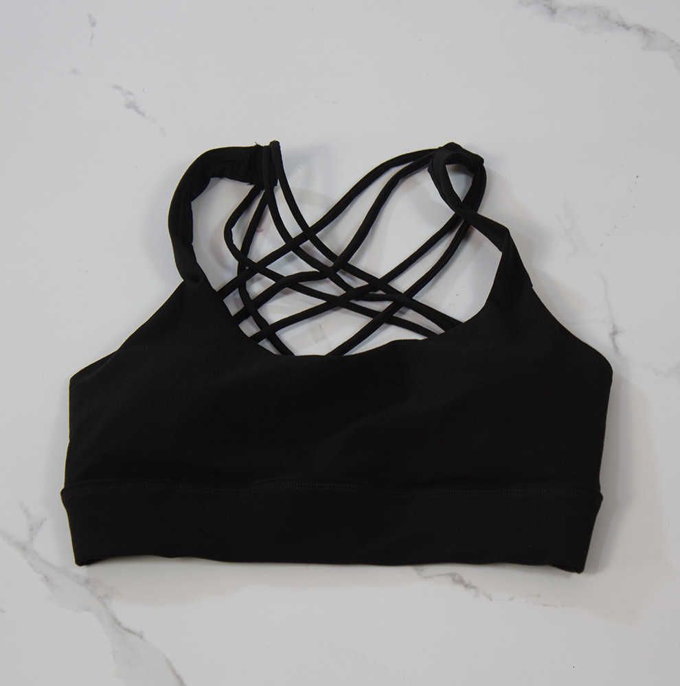 Black 8-bar Bra