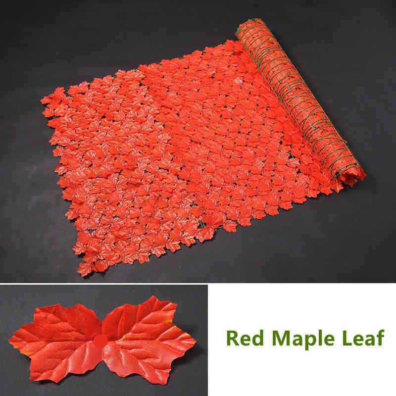 赤いメープル葉-1 x 1メートル
