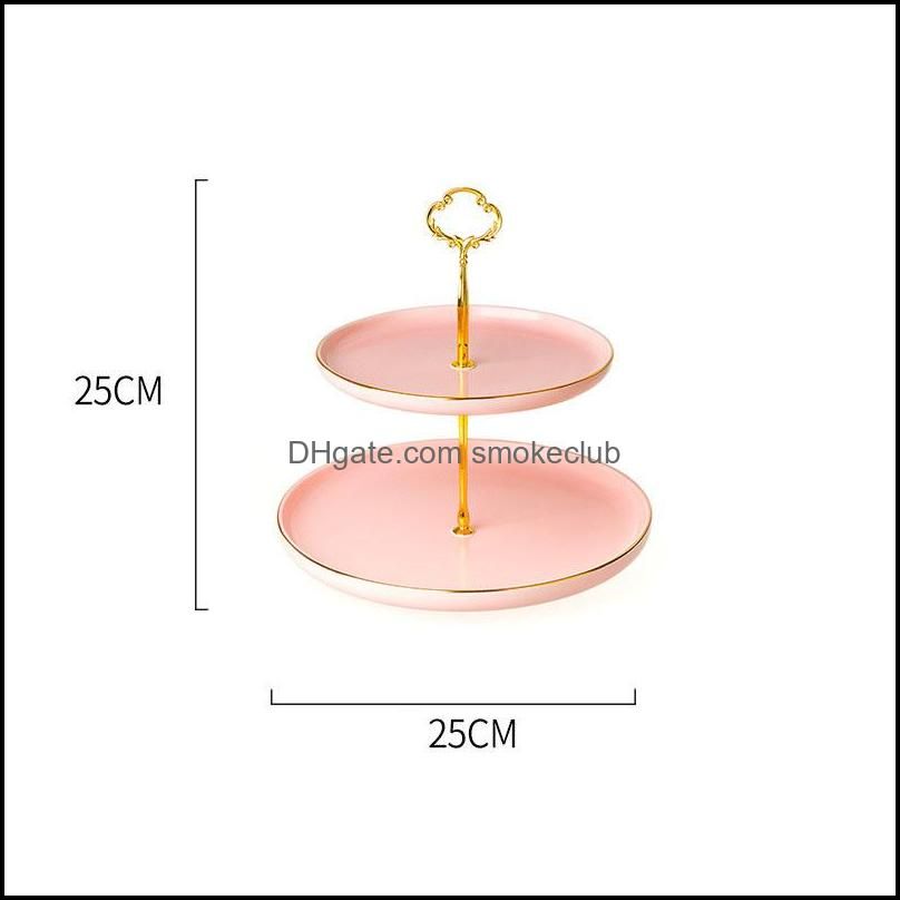 2 tier - rosa guldfälg