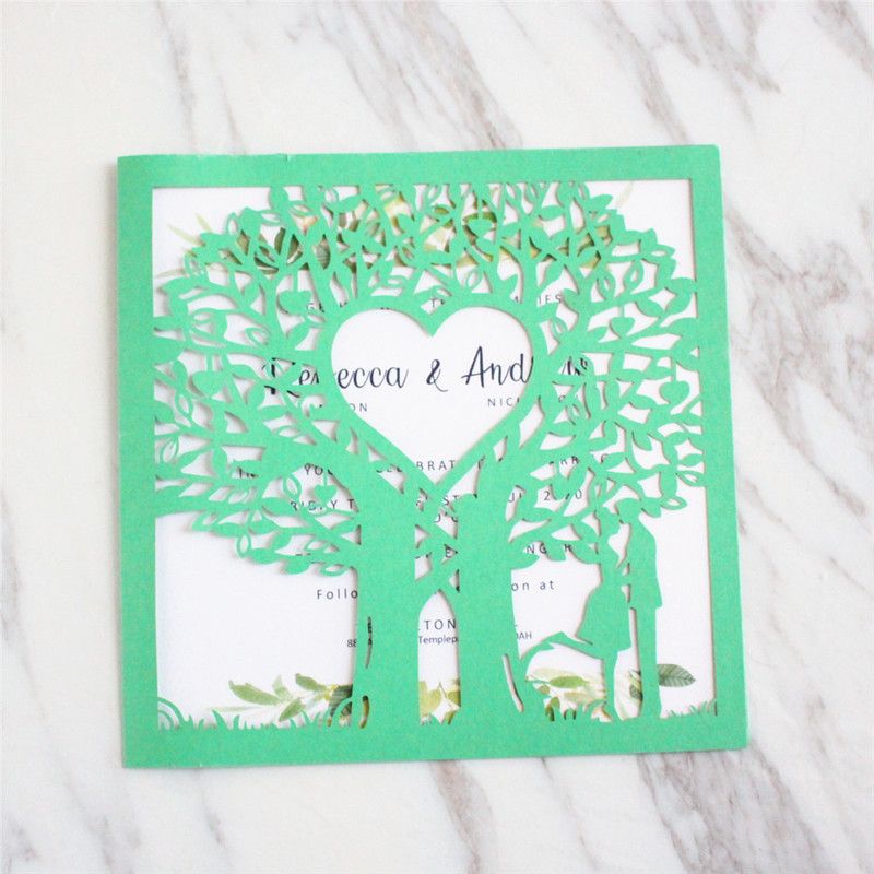 Green-Laser Cut Card