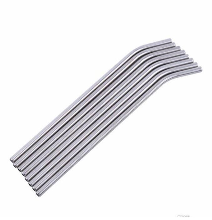 Bent Silver Straws