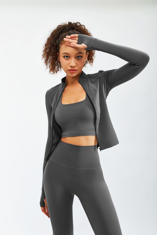 Dark Gray Yoga Set