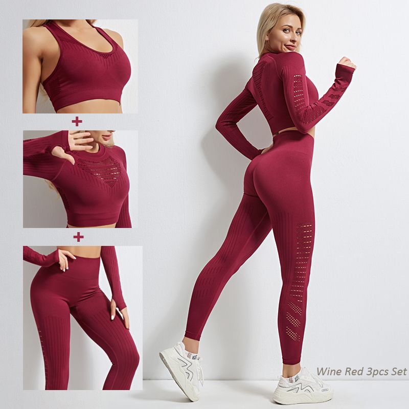 Wine Red 3pcs Set