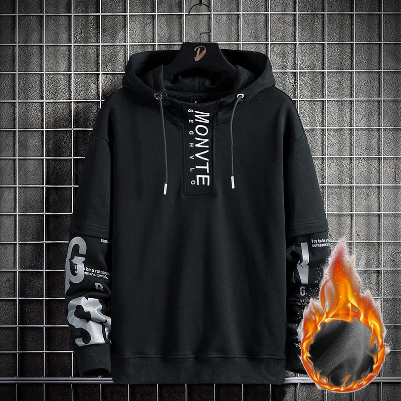 Zwarte hoodie dik