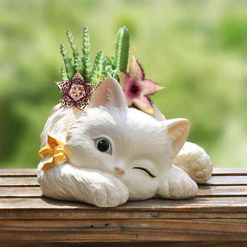 Drop Ship Little Cat Concrete Silicone Pot Mold Succulent Flowerpot Clay Cement Plaster Molds DIY Home Drop Ship Little Cat Concrete Silicone Pot Mold Succulent Flowerpot Clay Cement Plaster Molds DIY Home