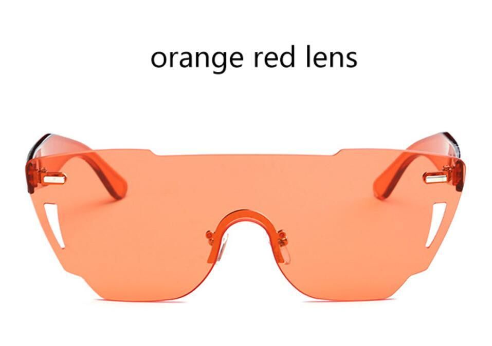 Оранжевая красная линза