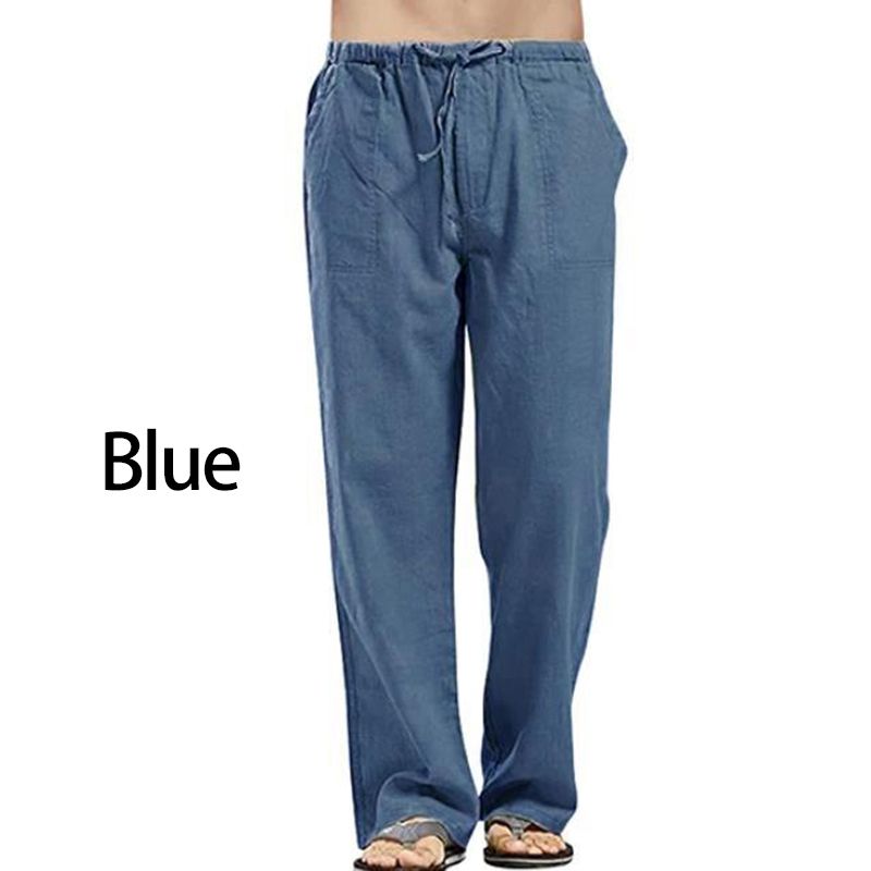 Blue Linen Pant