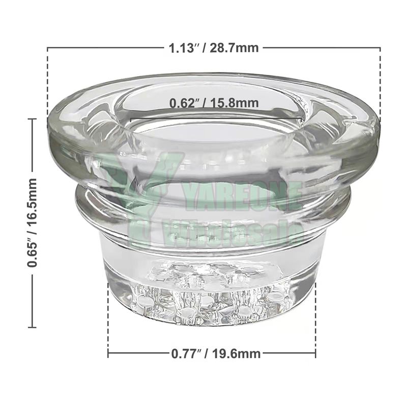 Thick grooving glass bowl