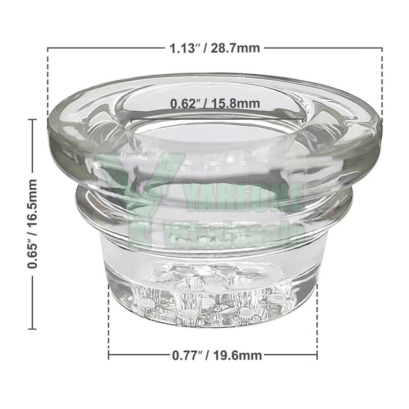 厚いグルービングガラスボウル