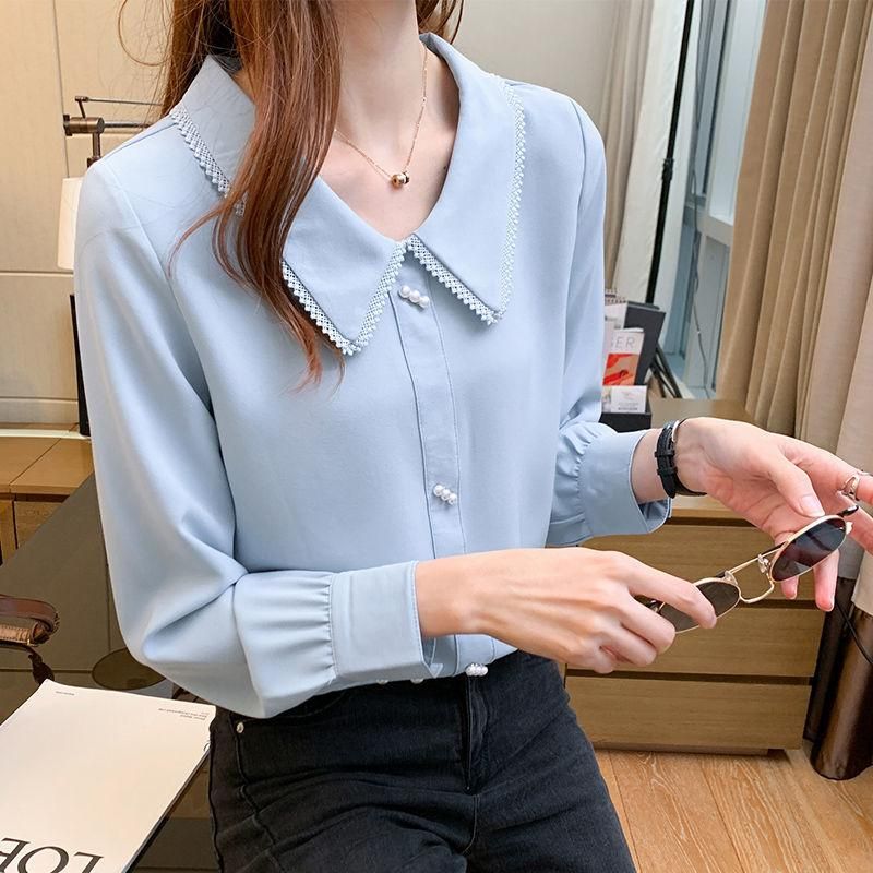Camisas de blusas para mujeres elegante de moda coreano