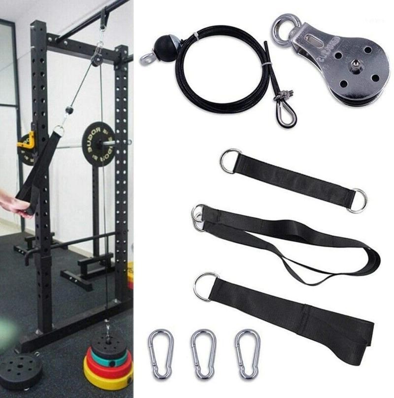 Sistema de acessórios de polia de cabo Elikliv para academia, sistema de  polia de triceps para treinamento de força de braço de pulso para  retiradas, cachos de bíceps, extensões de triceps para