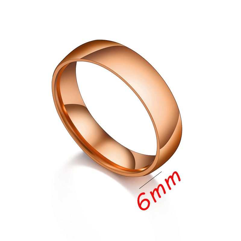 6mm Rose Gold