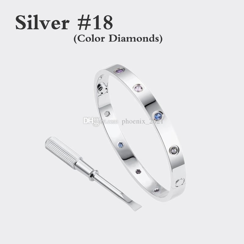 Prata # 18 (diamantes coloridos)