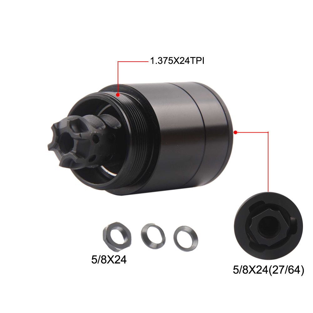 QD adapter and 5/8-24 brake