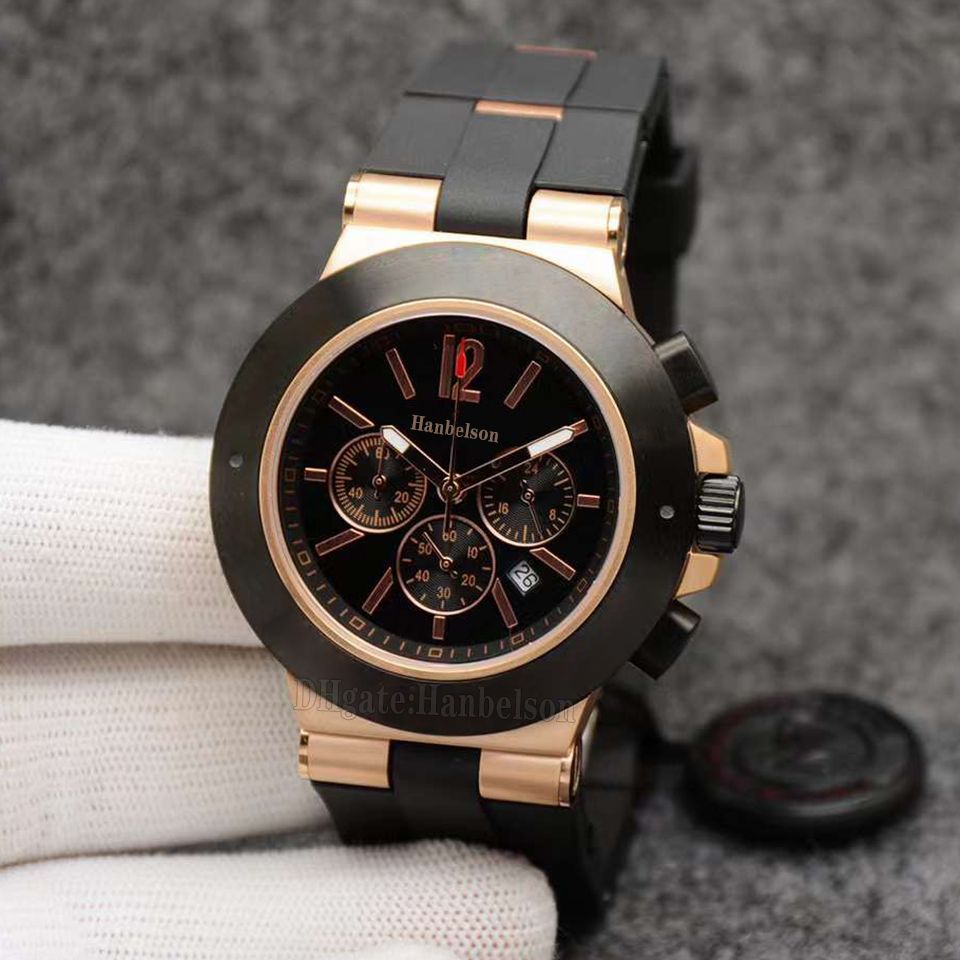 rose gold black dial