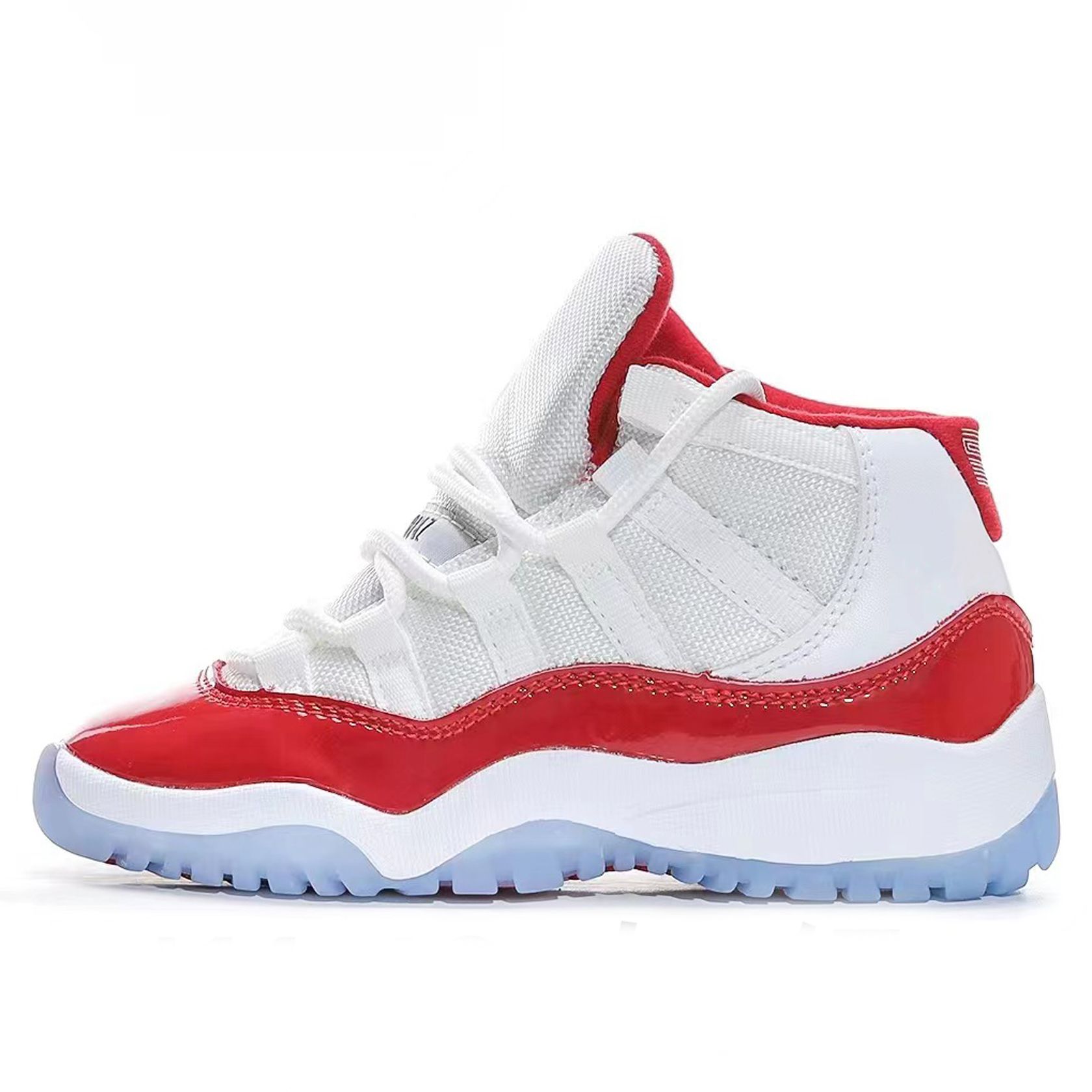 Red and white snakeskin 11s sale