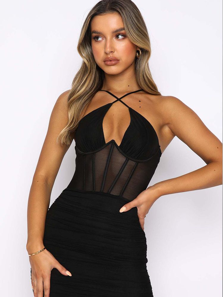 Halter Black Dress