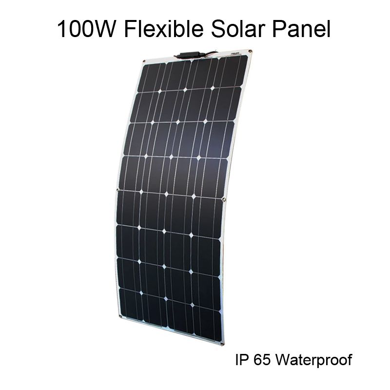 Painéis solares flexíveis de 100W