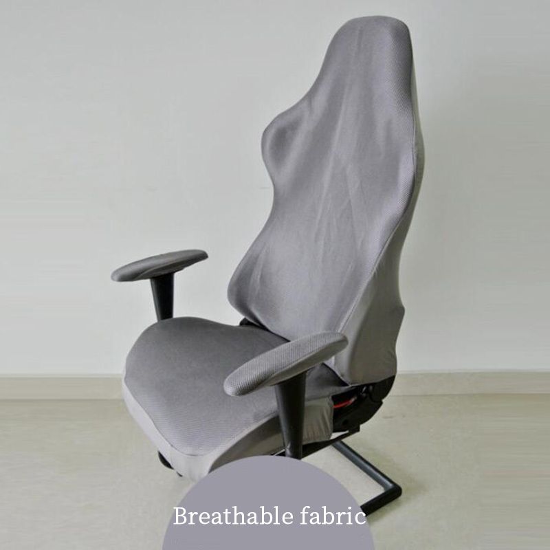회색 통기성 1 세트 의자 덮개