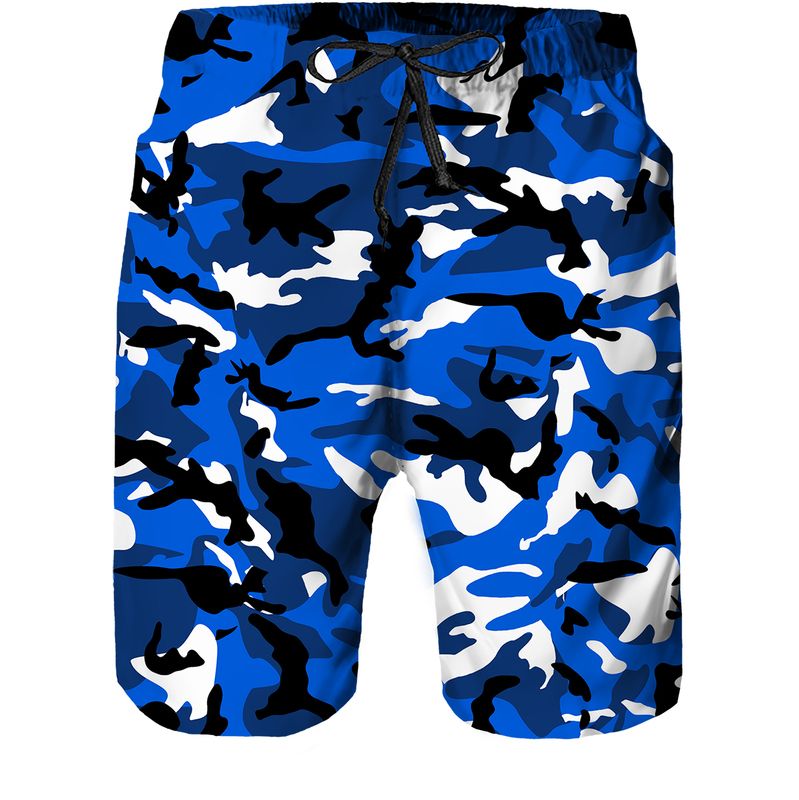 Shorts-blue Camo