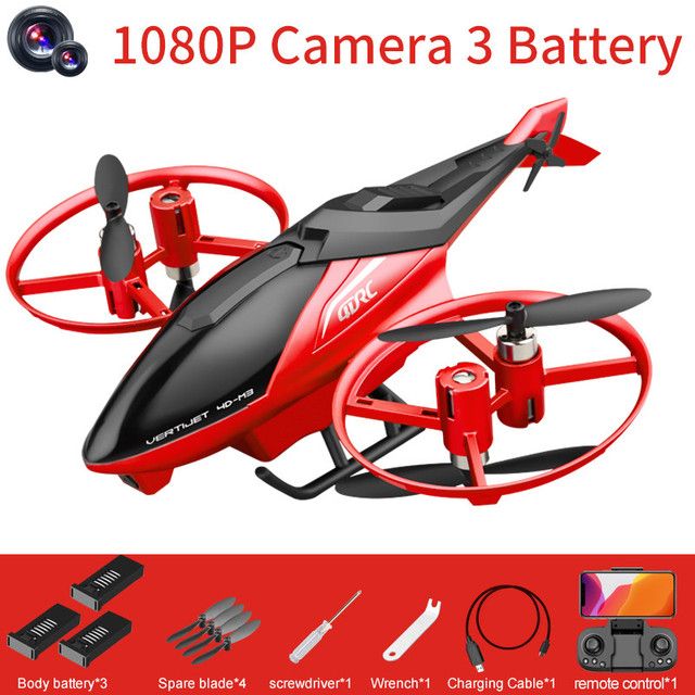 Red 1080P+3*Battery