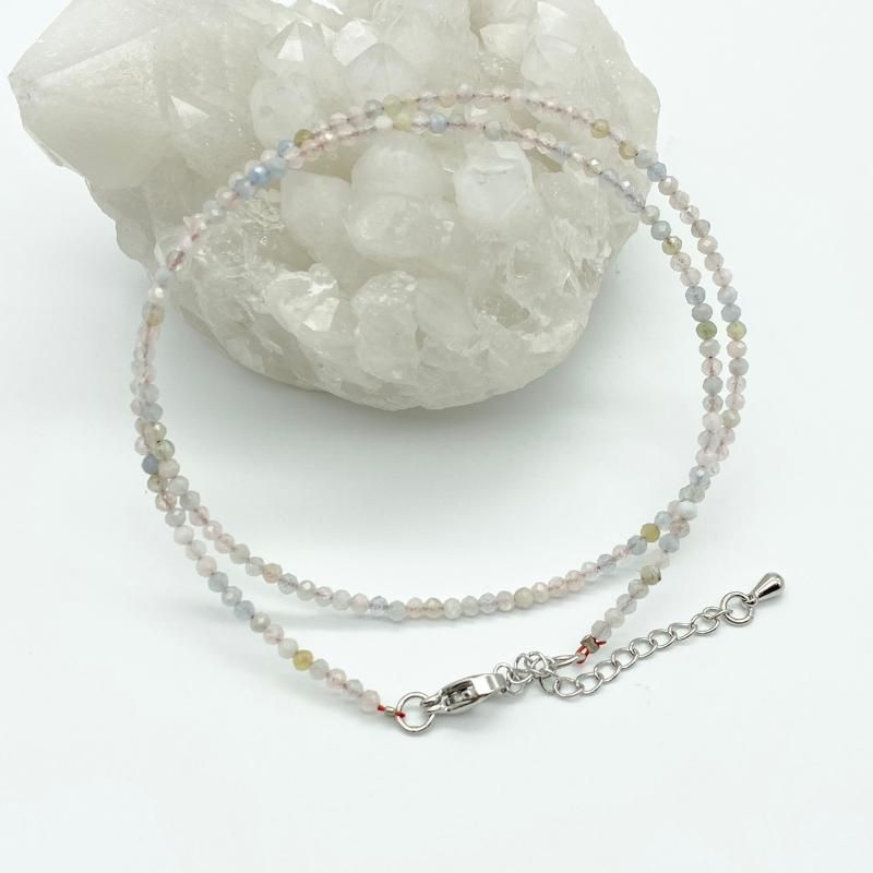 Morganite 38 cm halsband