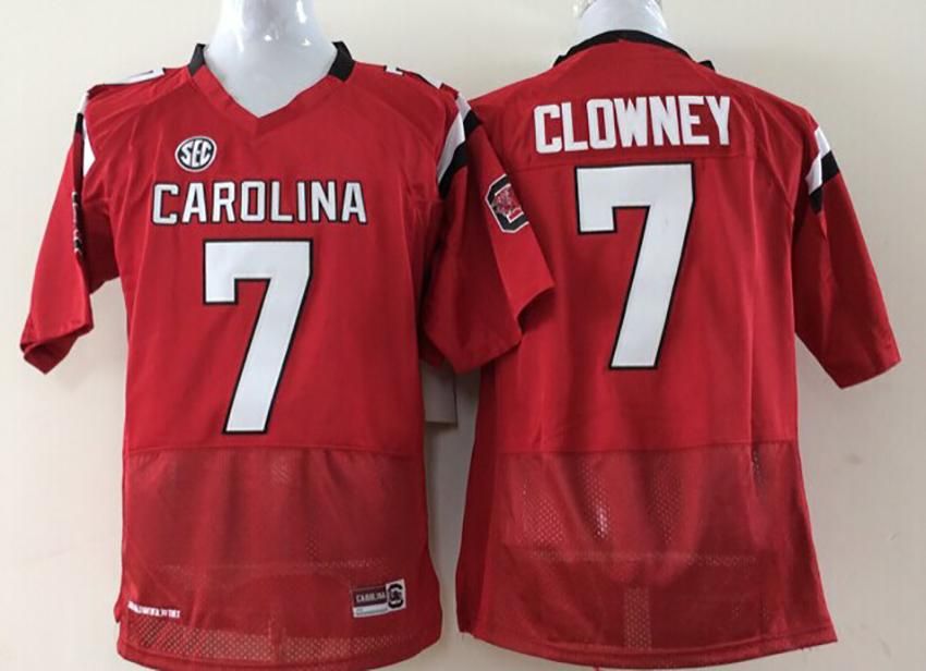 7 camisa vermelha de Clowney