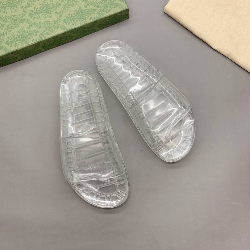 Transparante platte slippers [kleurloos]
