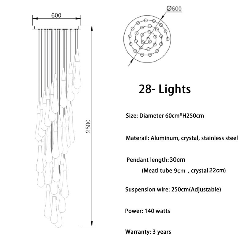 28 luci - spirale