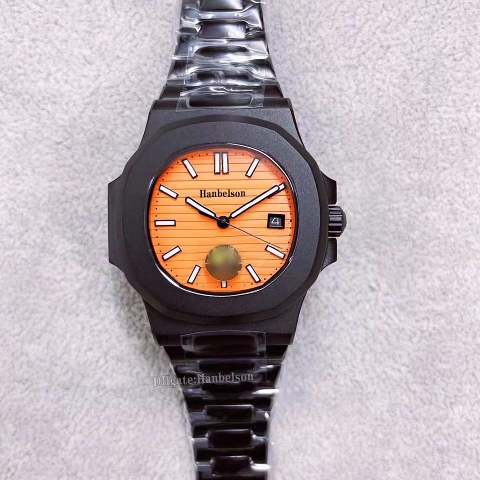 Black Case Orange Dial