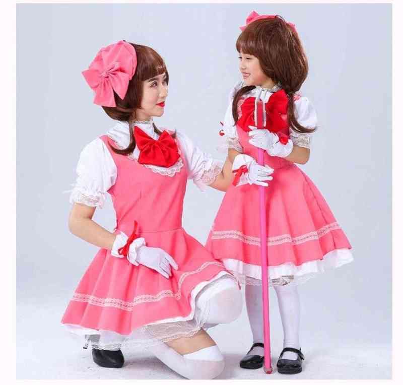 New Anime Girls Pink Card Captor Sakura Kinomoto Sakura Princess Dress Cosplay Come Lolita Dress For New Anime Girls Pink Card Captor Sakura Kinomoto Sakura Princess Dress Cosplay Come Lolita Dress For