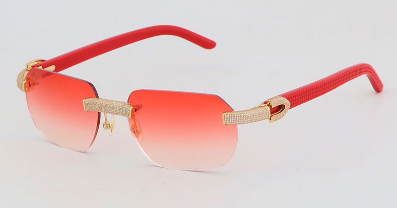 Gold Red Lens