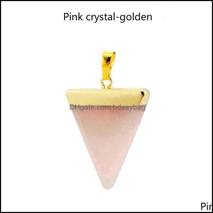 Pembe kristal-altın