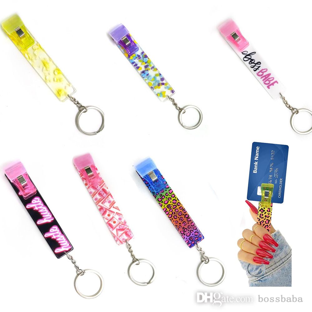 Credit Card Puller Clip Key Rings Acrylic Debit Bank Card Grabber For Long  Nail Atm Keychain Cards Clip Nails Tools From Bossbaba, $1.21 | DHgate.Com