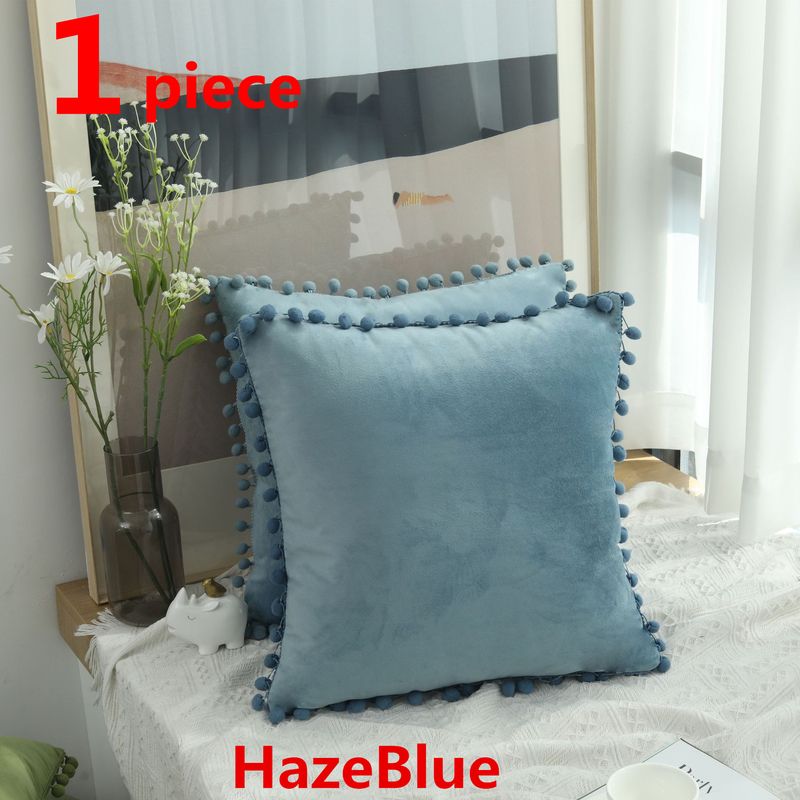 45x45cm Velvet-7260Hazeblue