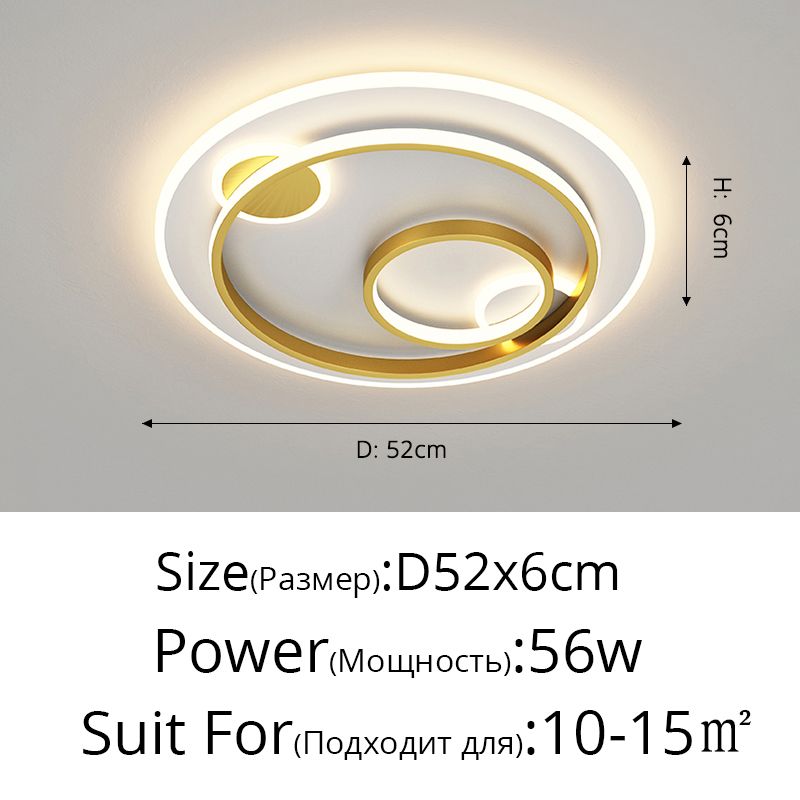 Gold Round-52cm