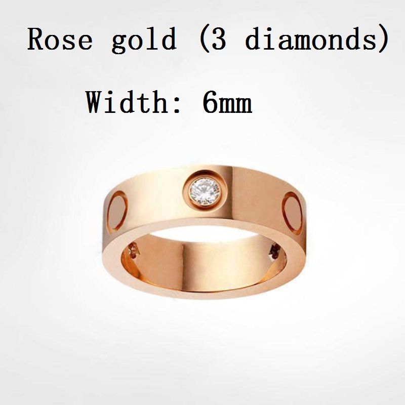 6mm rose avec diamant