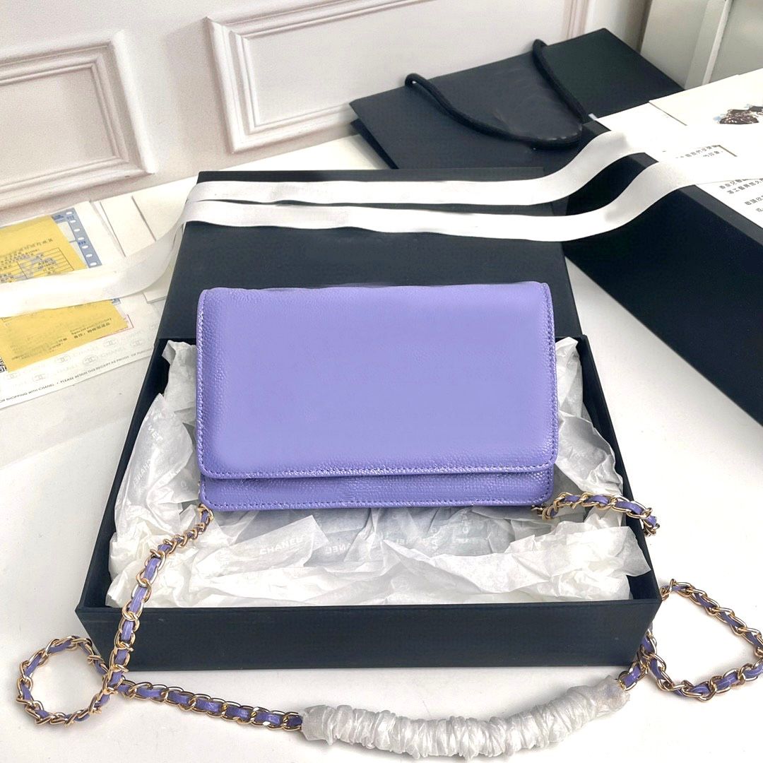 lavender caviar leather