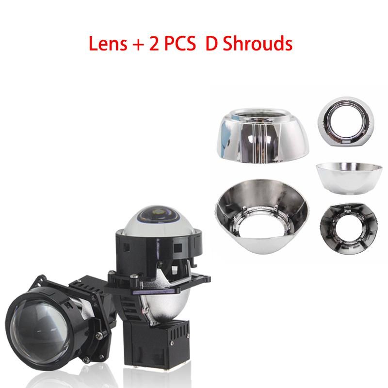 Lens with D shrouds LHD