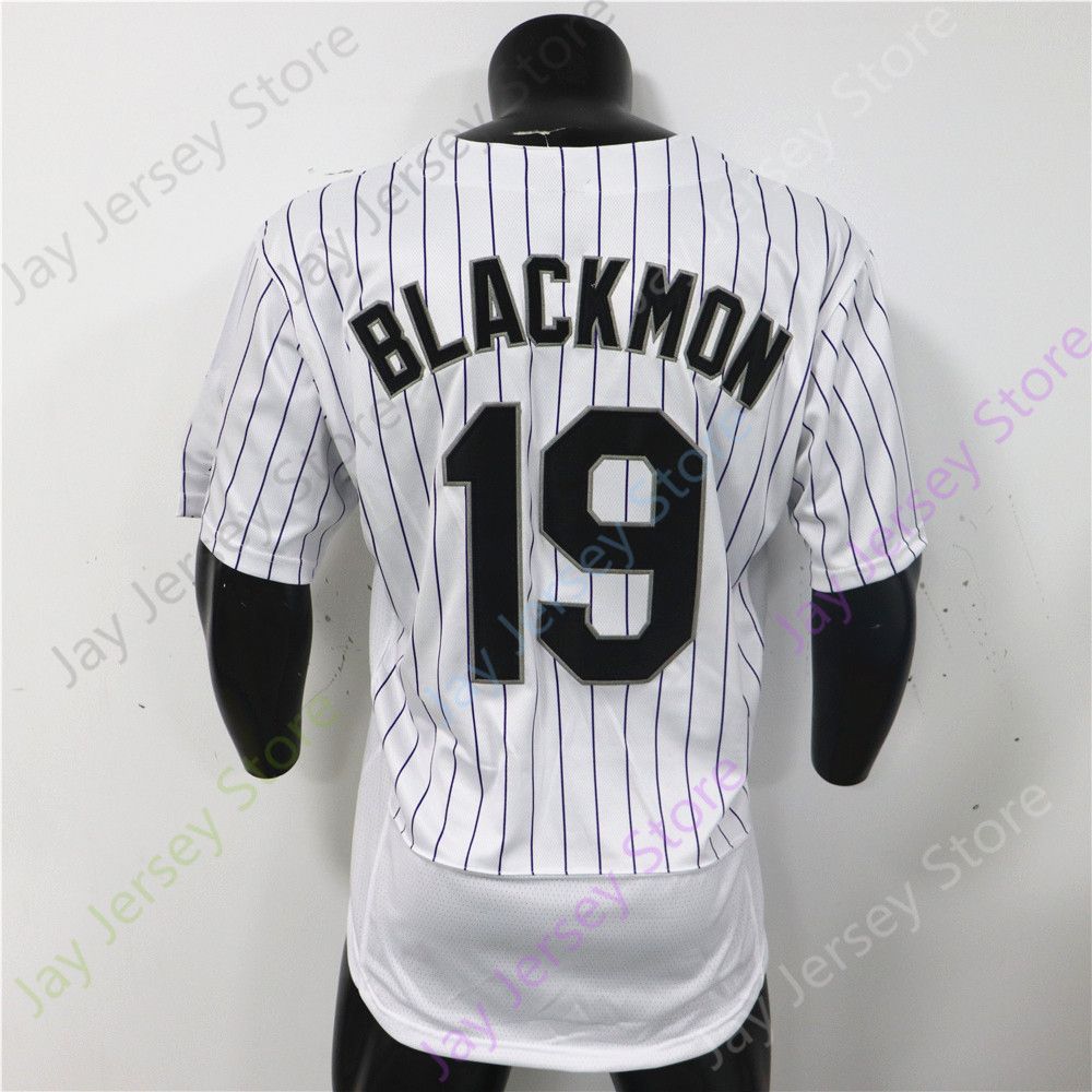 19 Charlie Blackmon Pinstripe Player