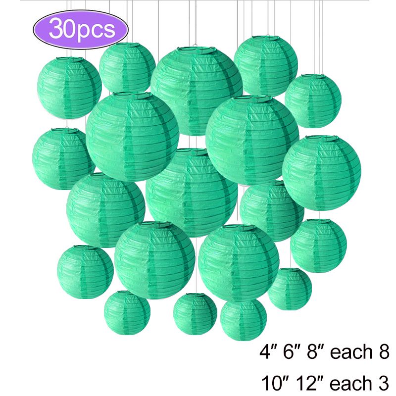 Zielone latarnie 30pcs