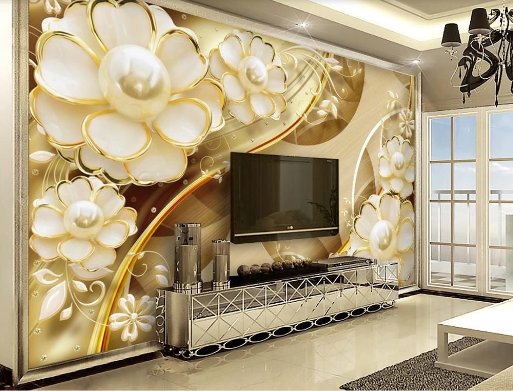 luxurious 3D Wallpaper Mural papier peint murals 3D Photo For Living Room  Bedroom TV Background Wallpapers