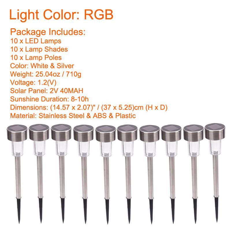 10pcs 5W RGB