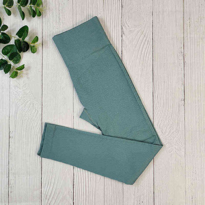 Hellblaue Leggings