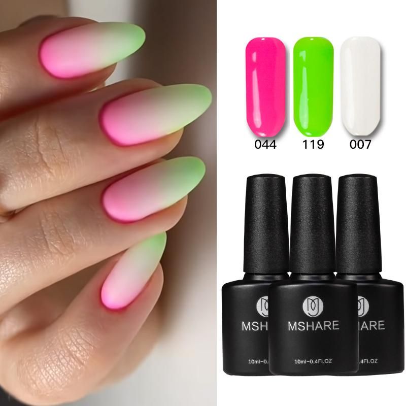 Nail Art Kits MSHARE Ombre Nails Milky Gradient Baby Boomer Gel Polish Design White Pink Green Soak Off 3pcs Set Kit Nail Art Kits MSHARE Ombre Nails Milky Gradient Baby Boomer Gel Polish Design White Pink Green Soak Off 3pcs Set Kit