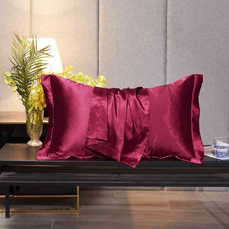 Wine Red-Pillow Case One Pack