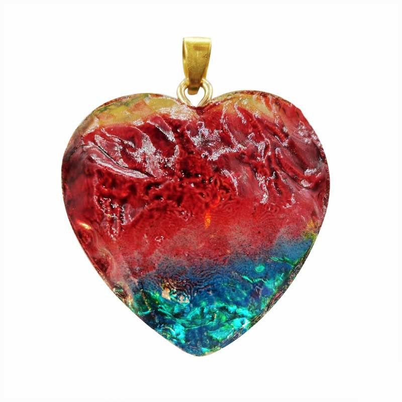 05 pendentif rouge et bleu