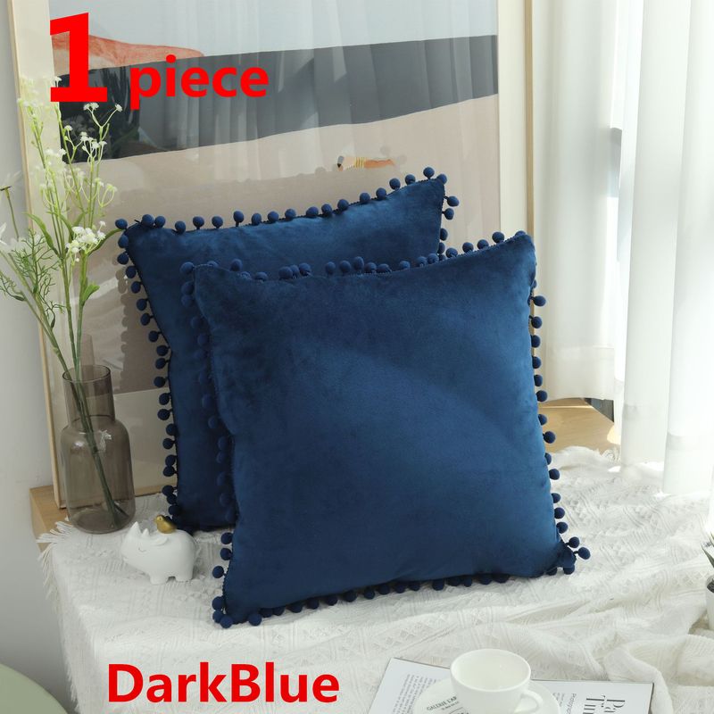 45x45cm Velvet-7254DarkBlue